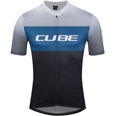 CUBE TEAMLINE CMPT Short-Sleeved Jersey Black/Blue 0
